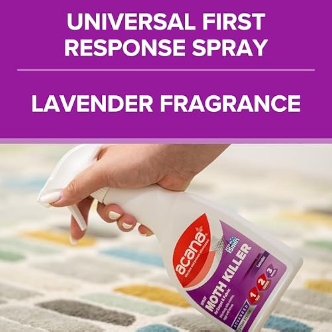 Acana Moth Killer Spray – Lavender Carpet & Fabric Freshener – 500ml