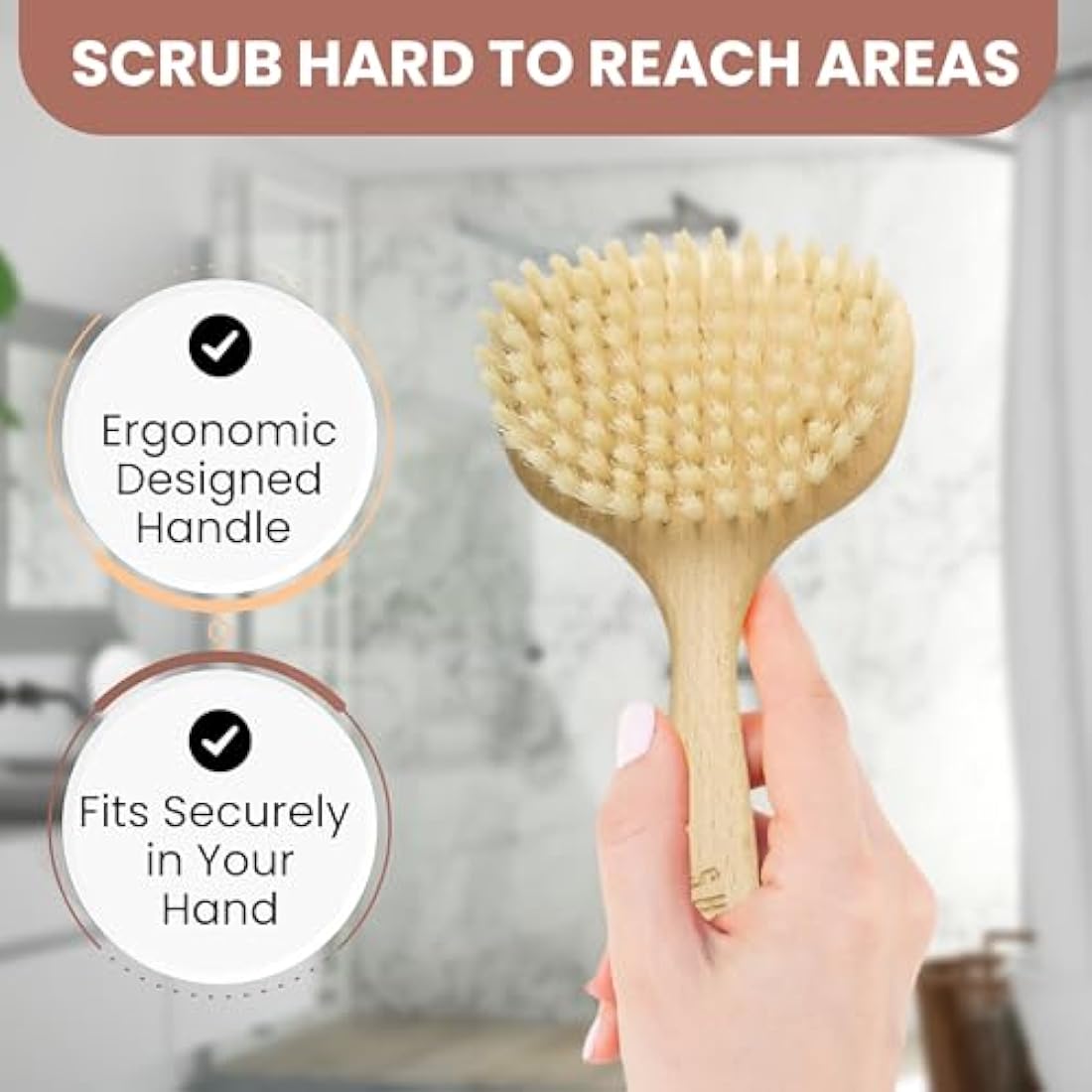SHASH Goat Hair Face Brush – Gentle Exfoliating Beech Wood Cleanser
