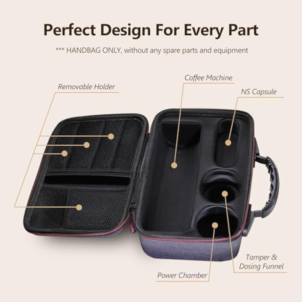 CONQUECO Portable Coffee Machine Travel Case – Protective Hand Bag