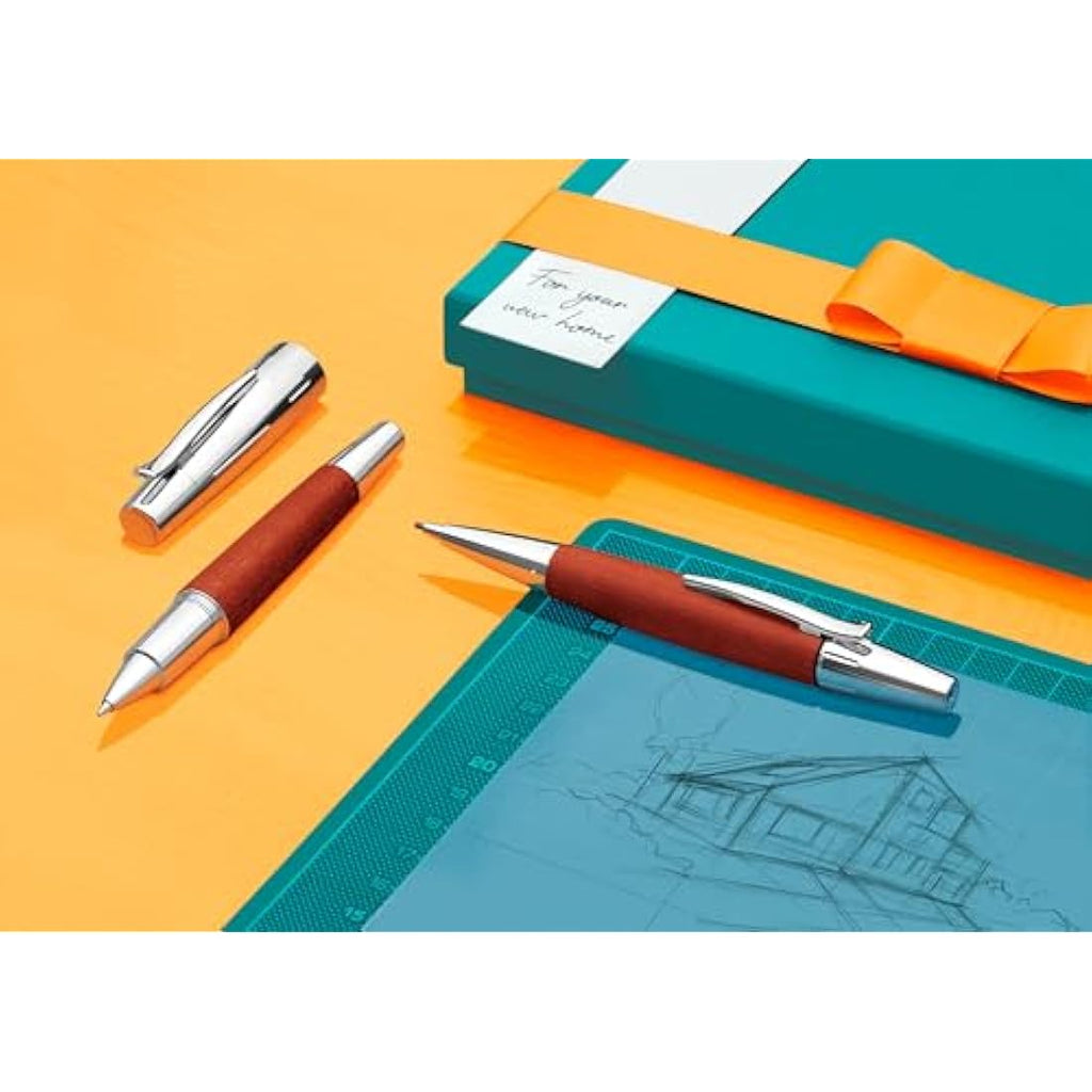 Jolof Store Mechanical Propelling Pencil – 1.4mm Pear Wood & Chrome