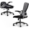Tervo Model U – Foldable Ergonomic Mesh Office Chair with Flip-Up Arms