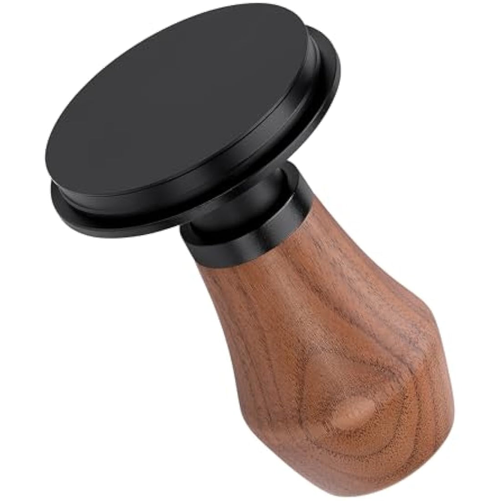 Normcore 58.5mm Spring-Loaded Espresso Tamper – Walnut Wood Handle