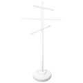 Swimline Hydrotools Poolside Towel Rack – 3-Tier Weighted Base PVC Stand