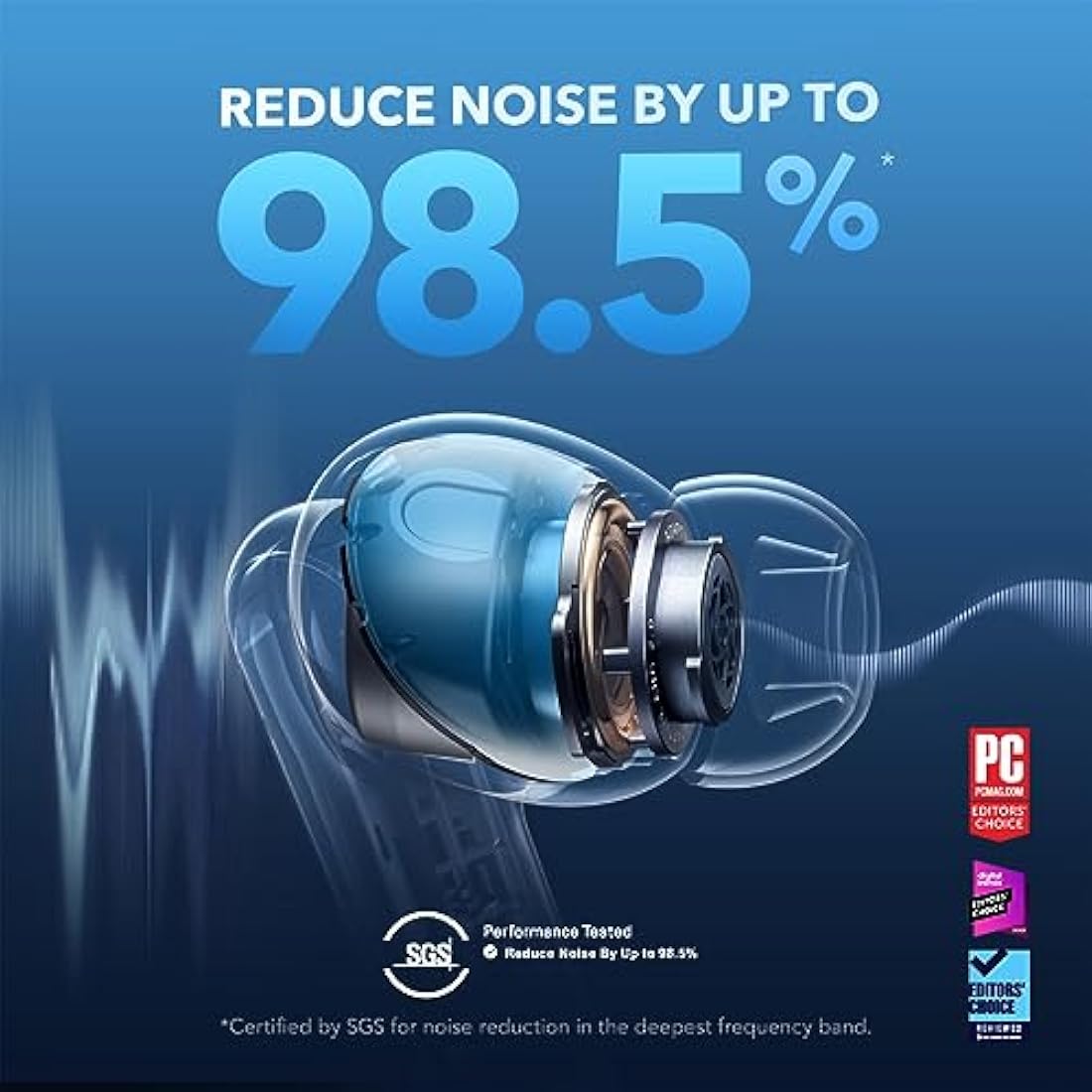 Soundcore Liberty 4 NC Wireless Earbuds | Adaptive Noise Cancelling - Black