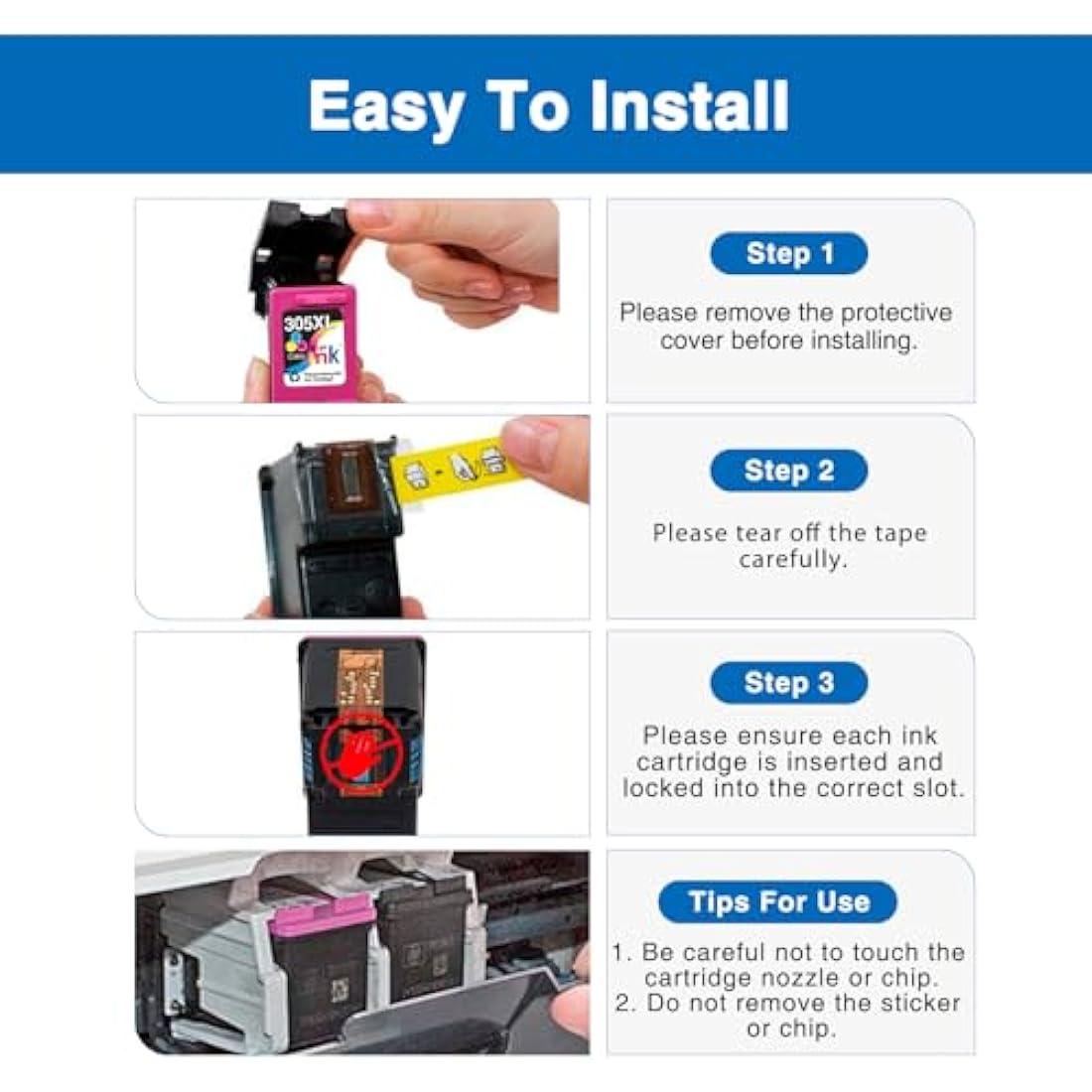 Starink 303XL Remanufactured Ink Cartridges for HP Envy Photo & Tango