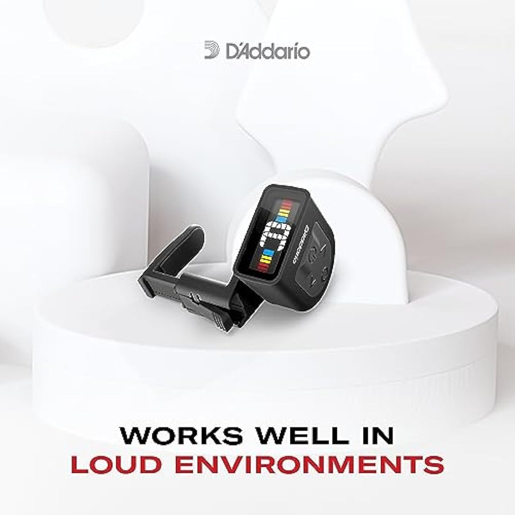 D'Addario NS Micro Headstock Tuner – Compact Chromatic Guitar Tuner
