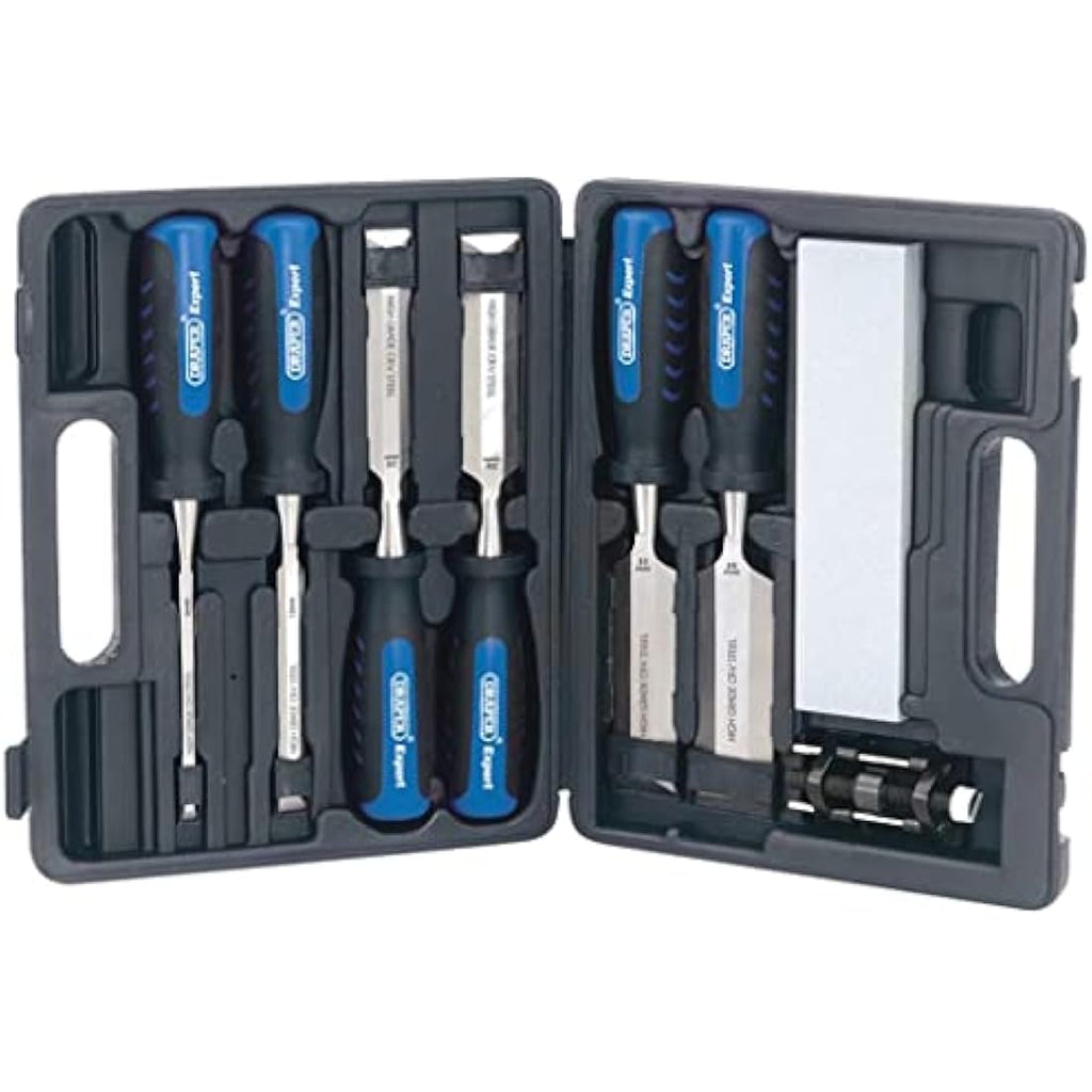 Draper Expert 8 Piece Wood Chisel Set | 6-38mm Chrome Vanadium Steel