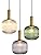 Jolof Store Modern Amber Glass Pendant Light – Gold Copper Hanging Lamp