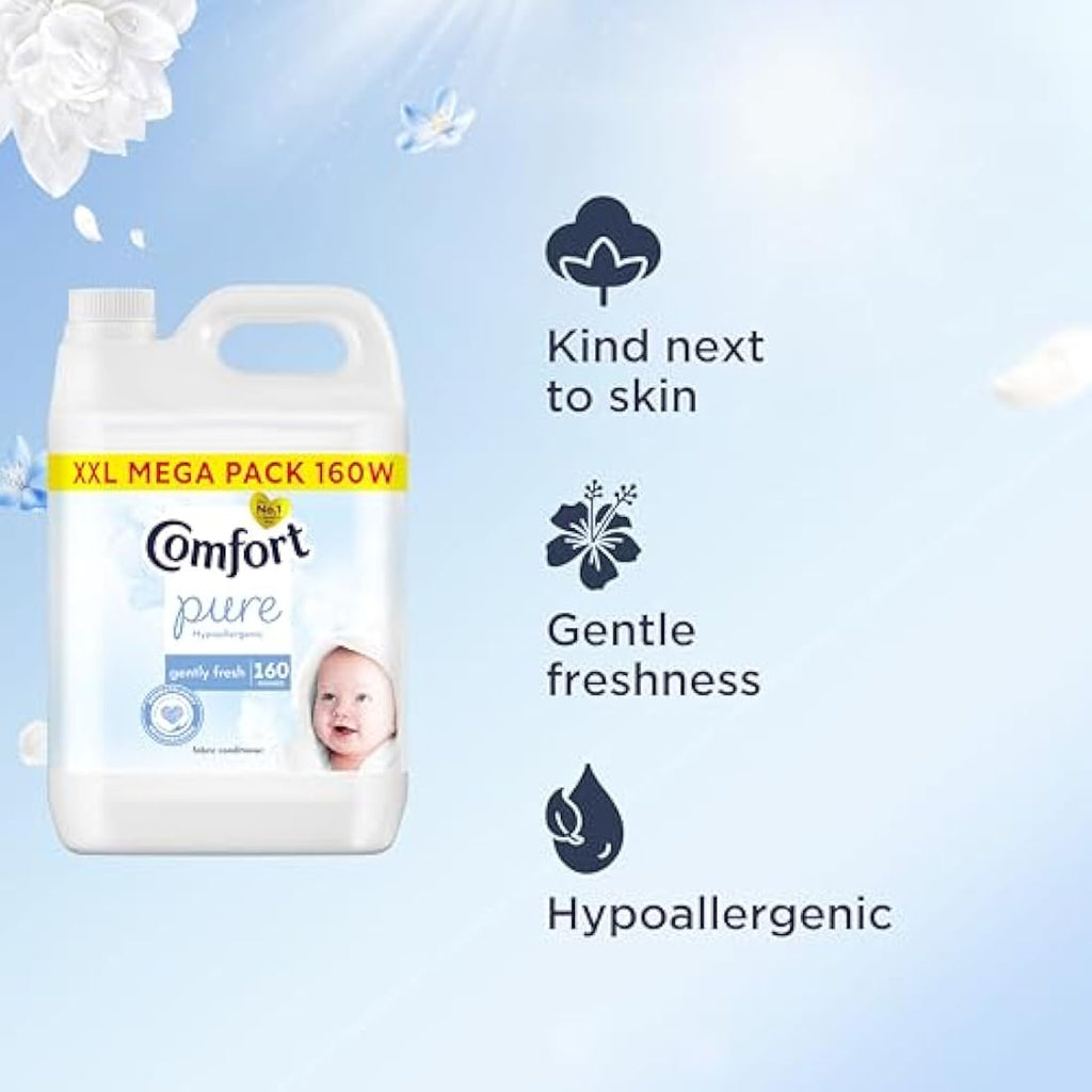 Comfort Pure Sensitive Fabric Conditioner | Hypoallergenic | 160 Washes 4.8L