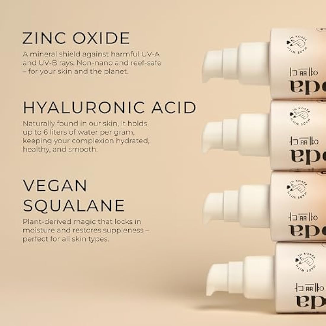 Yepoda Tinted Mineral Sunscreen SPF 30 – Zinc Oxide & Hyaluronic Acid