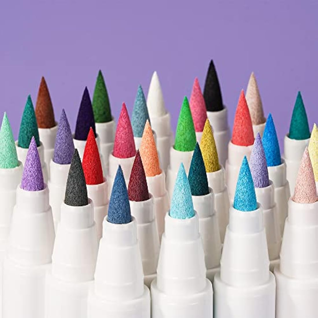 Arrtx 30 Colors Acrylic Paint Pens | Extra Brush Tip Water-Based Markers