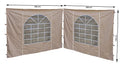 Quick-Star Sahara Gazebo Side Panels with PVC Window, Sand - 2 Pack