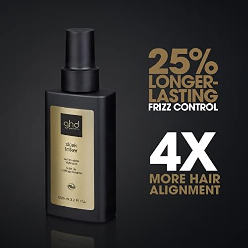 ghd Sleek Talker – Wet to Sleek Hair Styling Oil with Argan Oil