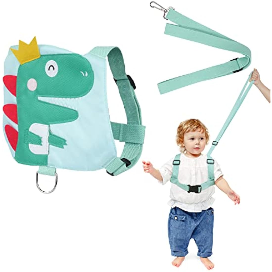Baby Reins – Dinosaur Toddler Safety Harness & Leash, Green