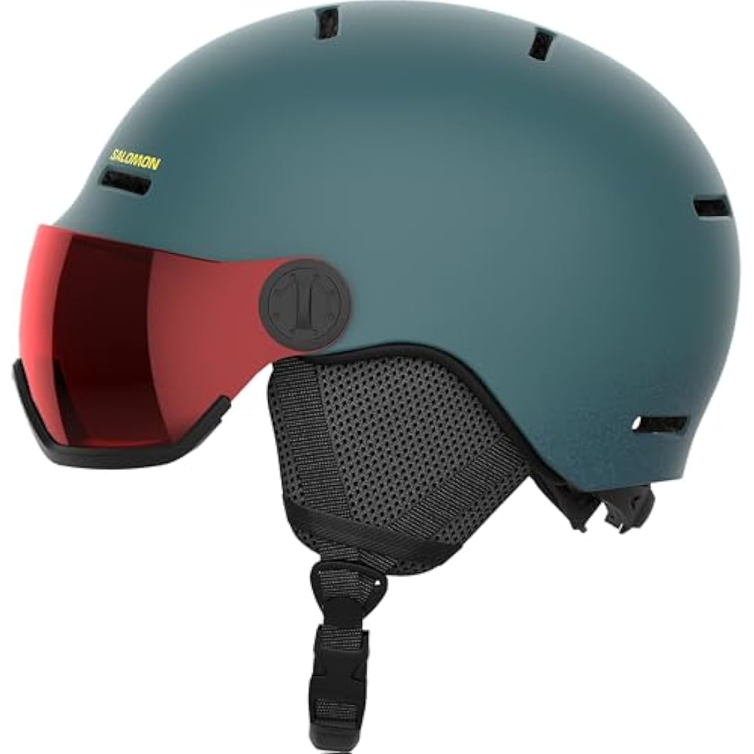 Salomon Orka Kids Visor Ski & Snowboard Helmet - Black Junior