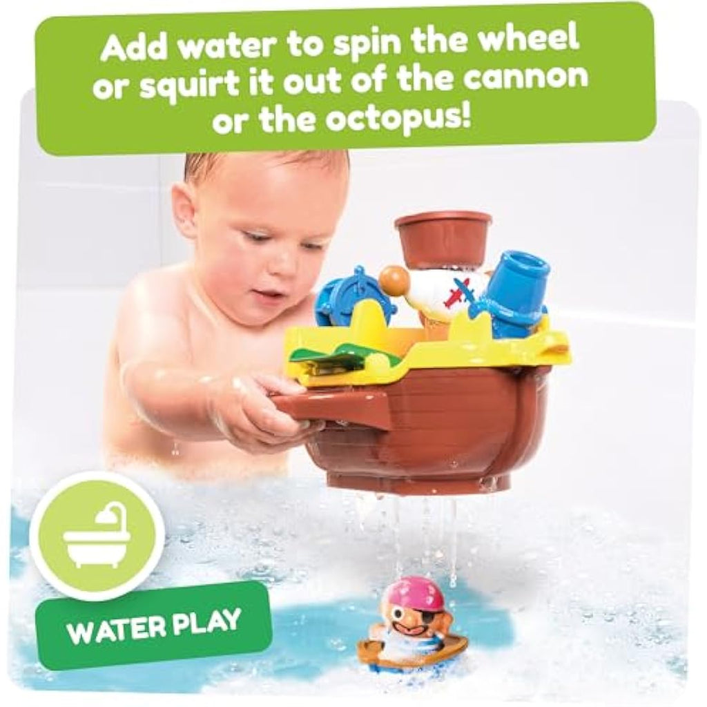 Toomies Pirate Ship Bath Toy – Educational Water Play Set for Toddlers