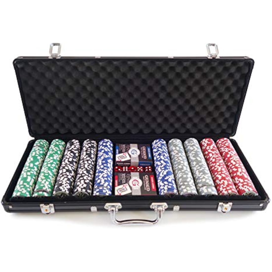 Grimaud World Poker Tour Set | 500 Chips in Black Aluminium Briefcase