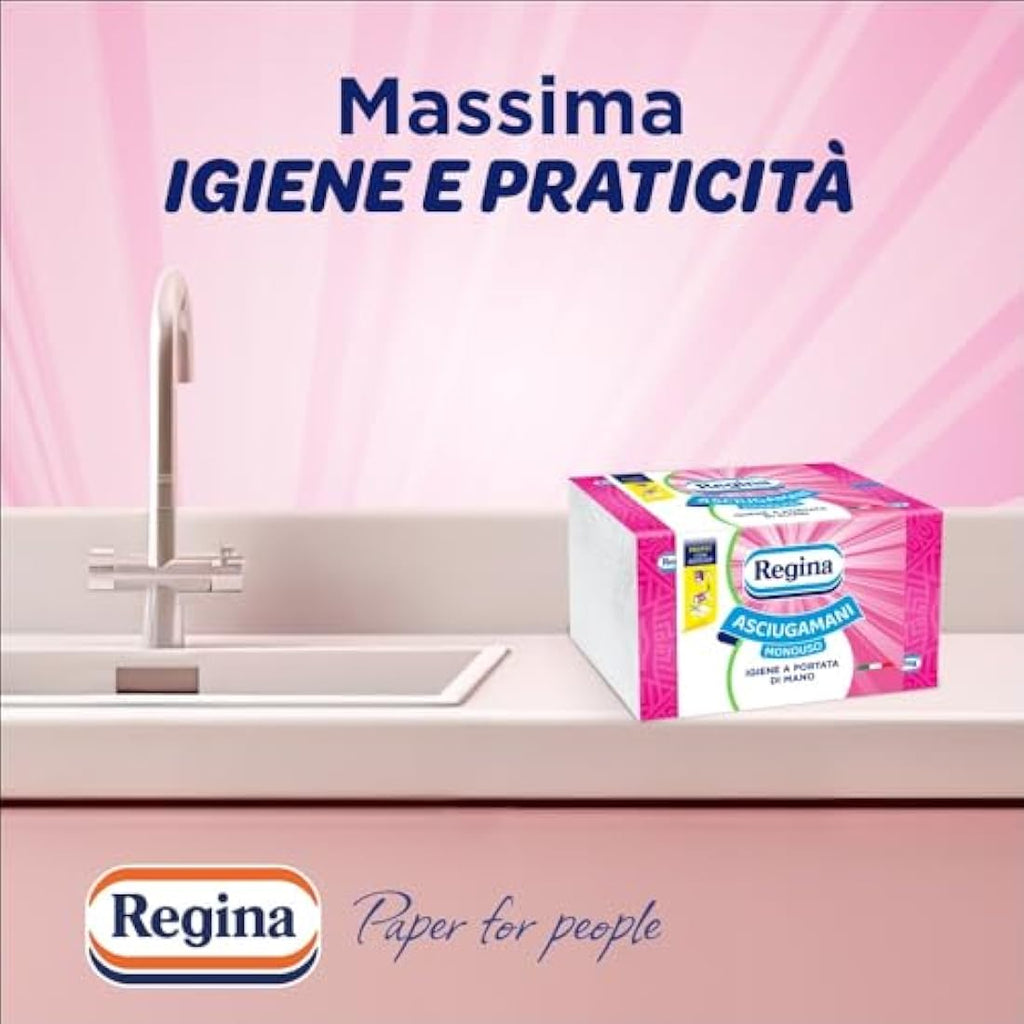Regina Disposable Towels – 100 Pack Hygienic FSC Cellulose Guest Towels