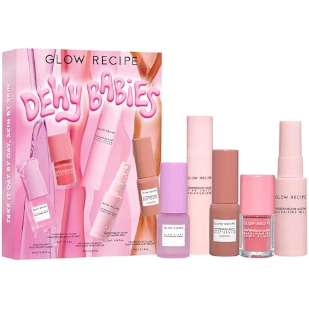 Glow Recipe Dewy Babies Travel Skincare Set | 5-Piece Hydrating Kit