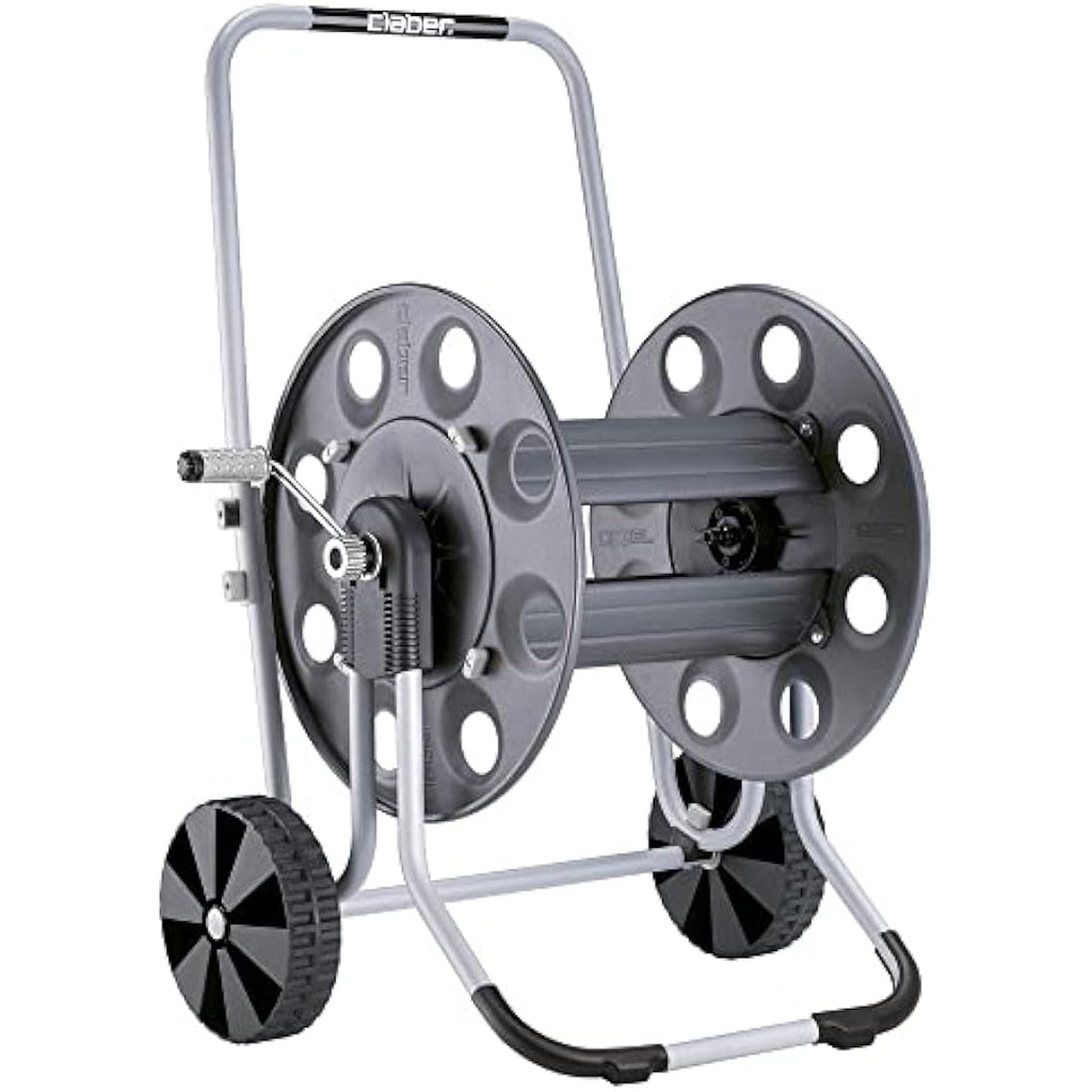 Claber Metal Gemini Hose Reel Cart – Heavy-Duty 130m Capacity