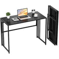 Ulifance Folding Computer Desk – No-Assembly Space Saving Writing Desk