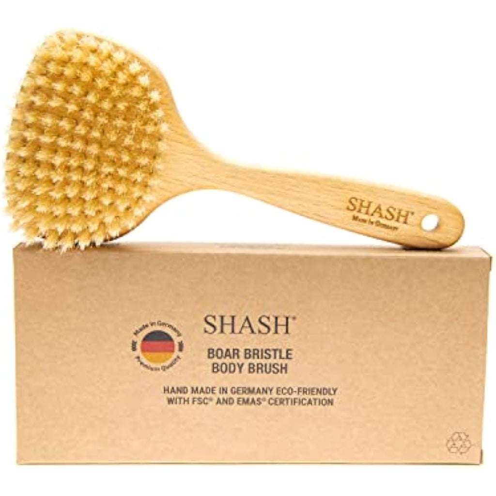 SHASH Goat Hair Face Brush – Gentle Exfoliating Beech Wood Cleanser