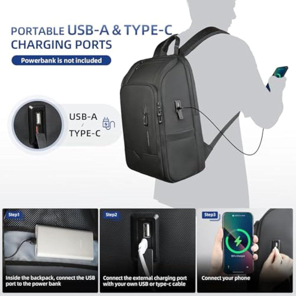 Heroic Knight 15.6 Inch Laptop Backpack | Waterproof Anti-Theft Bag