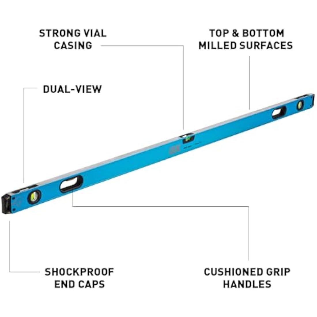 OX Tools Pro Spirit Level 1800mm – High Precision Construction Level