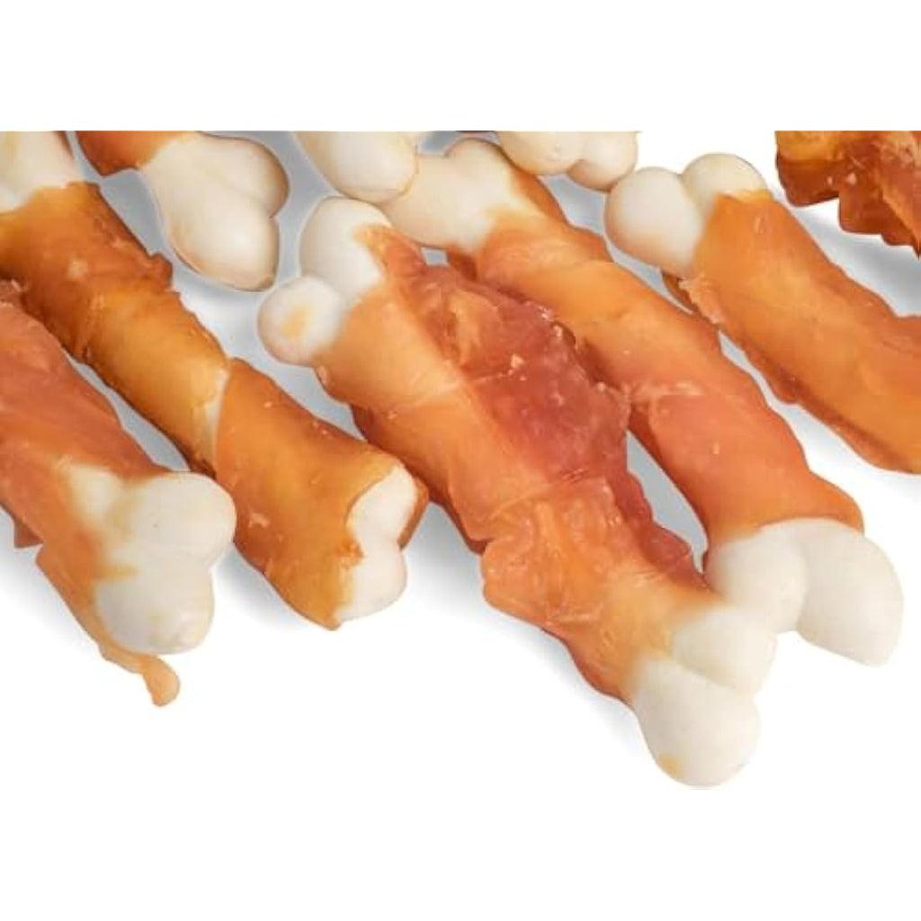 Petface Dog Deli Chicken Wrapped Calcium Bones - Premium Treats, 100g