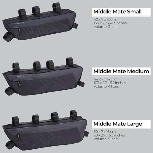 BBB Cycling MiddleMate Waterproof Frame Bag – Lightweight Nylon Bike Bag