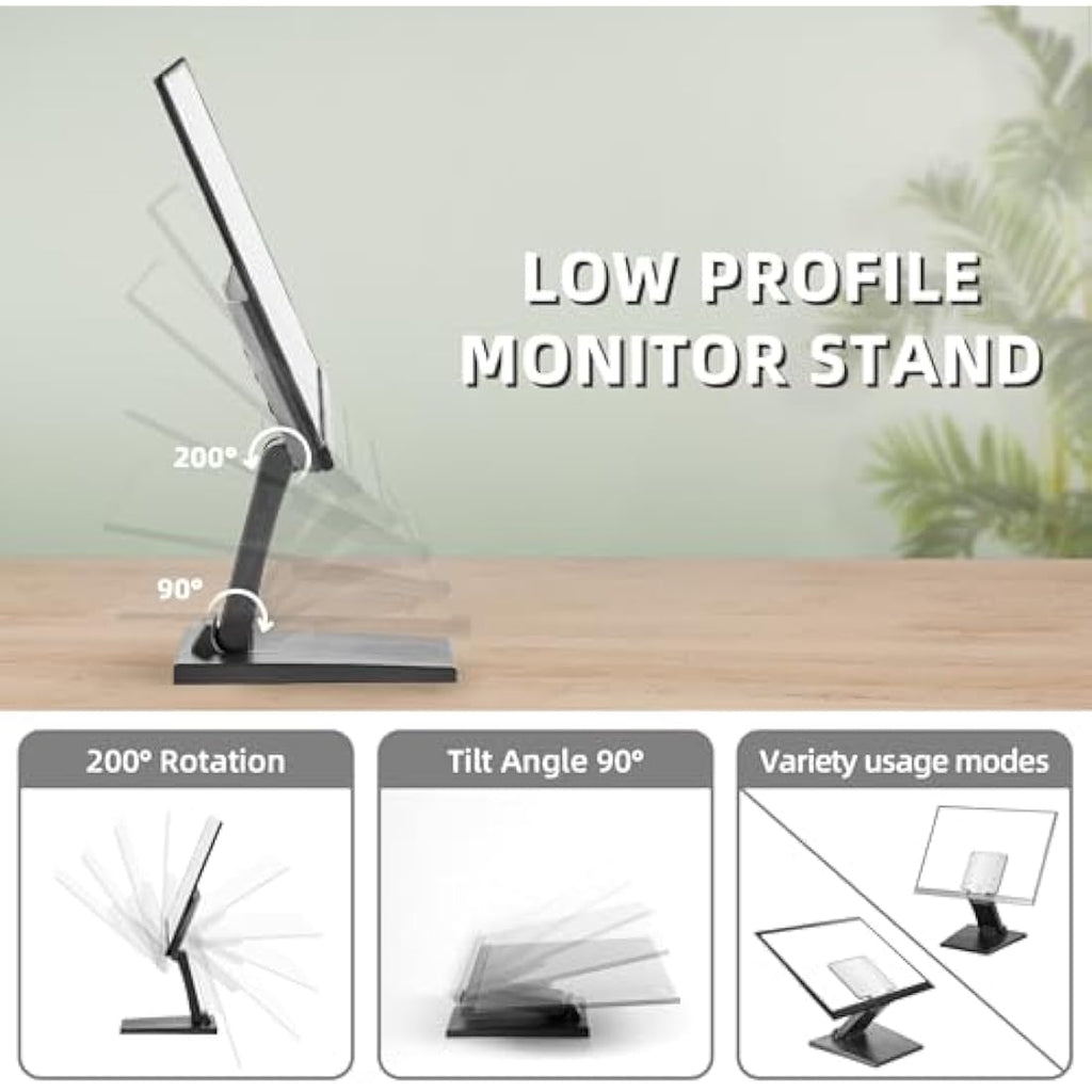 Wearson WS-03A Adjustable Metal Monitor Stand | VESA 75x75 100x100mm