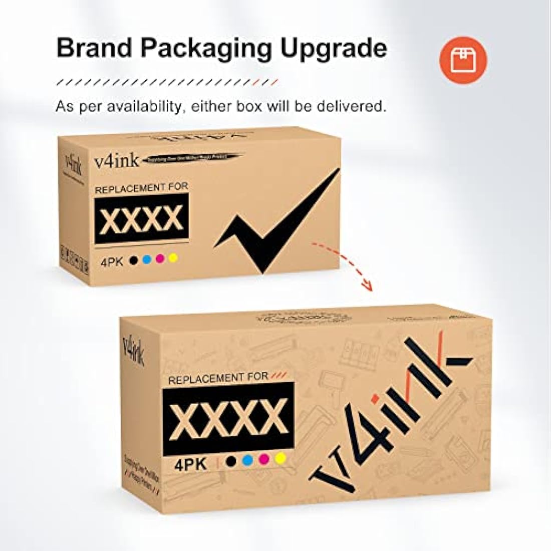 v4ink TN-241 TN-245 Compatible Toner Cartridges for Brother - 4 Pack