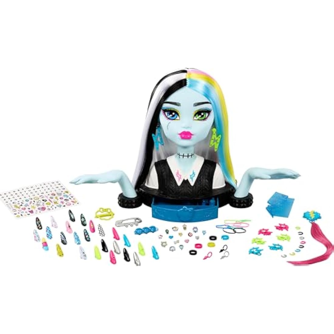 Monster High Frankie Stein Styling Head Doll - Hair Styling Toy Gift