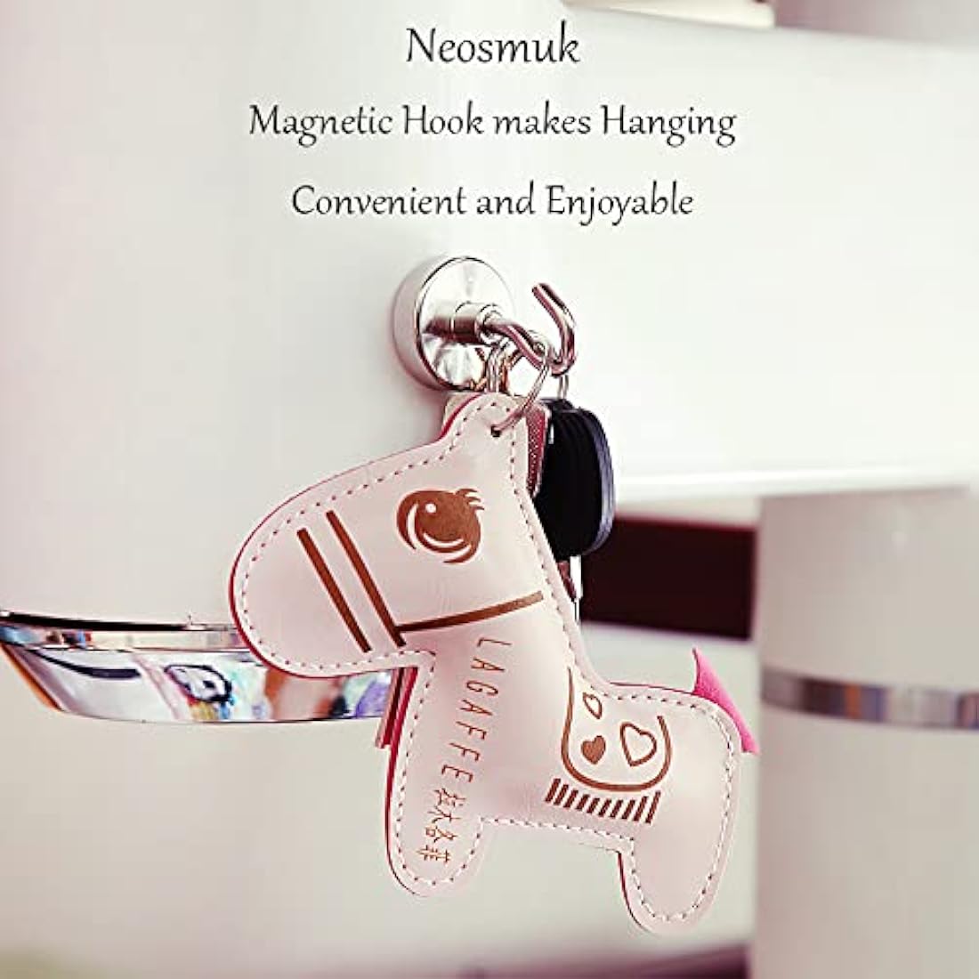 Neosmuk Magnetic Hooks – 20lbs Heavy Duty Neodymium Magnets (10 Pack)