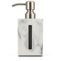 Jolof Store White Marble Resin Soap Dispenser | 500ml with Level Indicator