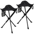 REDCAMP 2 Pack Tall Tripod Stool – 22.4" Folding Portable Camping Chairs