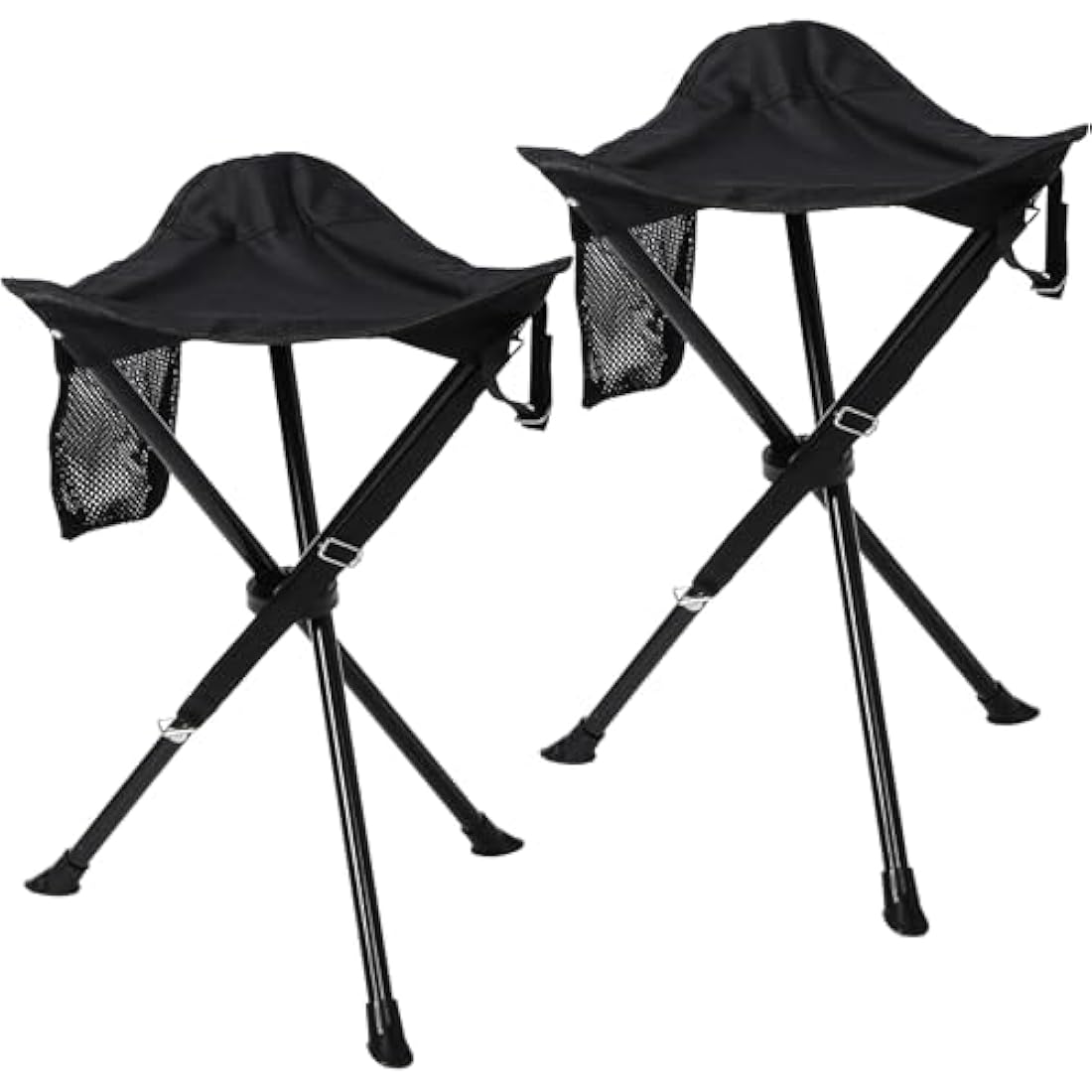 REDCAMP 2 Pack Tall Tripod Stool – 22.4" Folding Portable Camping Chairs