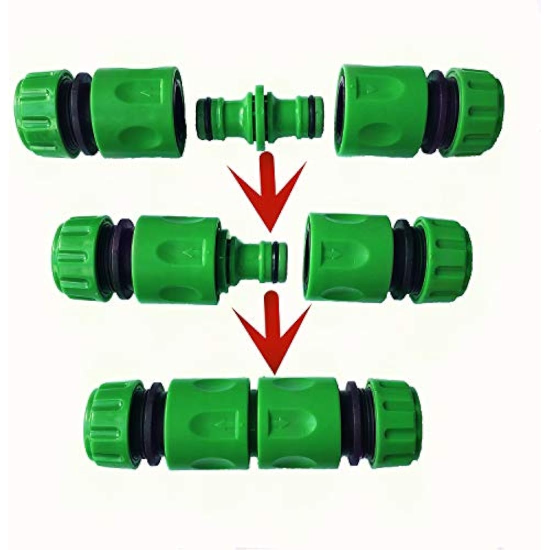 Jolof Store 14-Pack Garden Hose Connector Kit | ABS Quick Connect Set