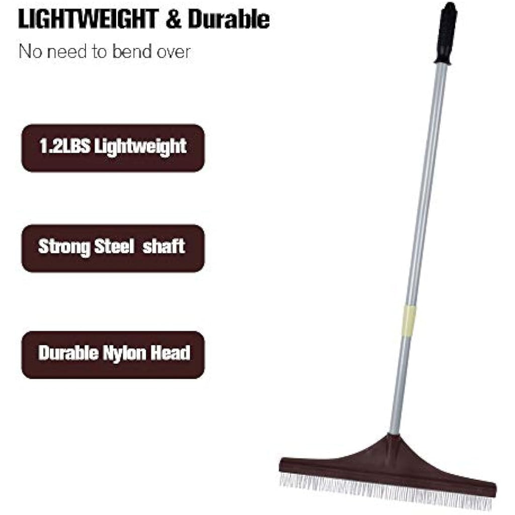Winslow & Ross Artificial Grass Rake | Telescopic Handle Nylon Brush