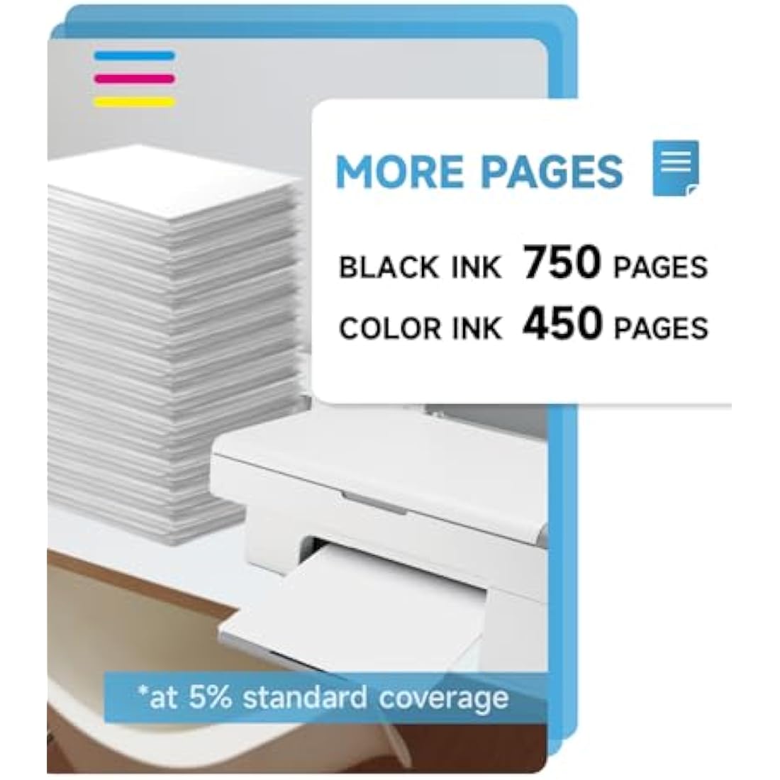 Inkyeah 303XL Ink Cartridges Combo Pack for HP Envy Photo & Tango Printers