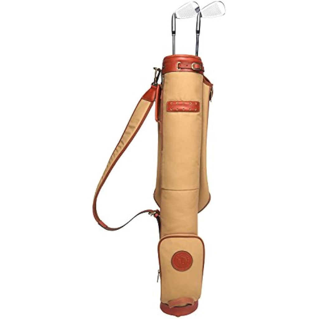 Tourbon Waterproof Canvas Golf Carry Bag | Padded Shoulder Strap