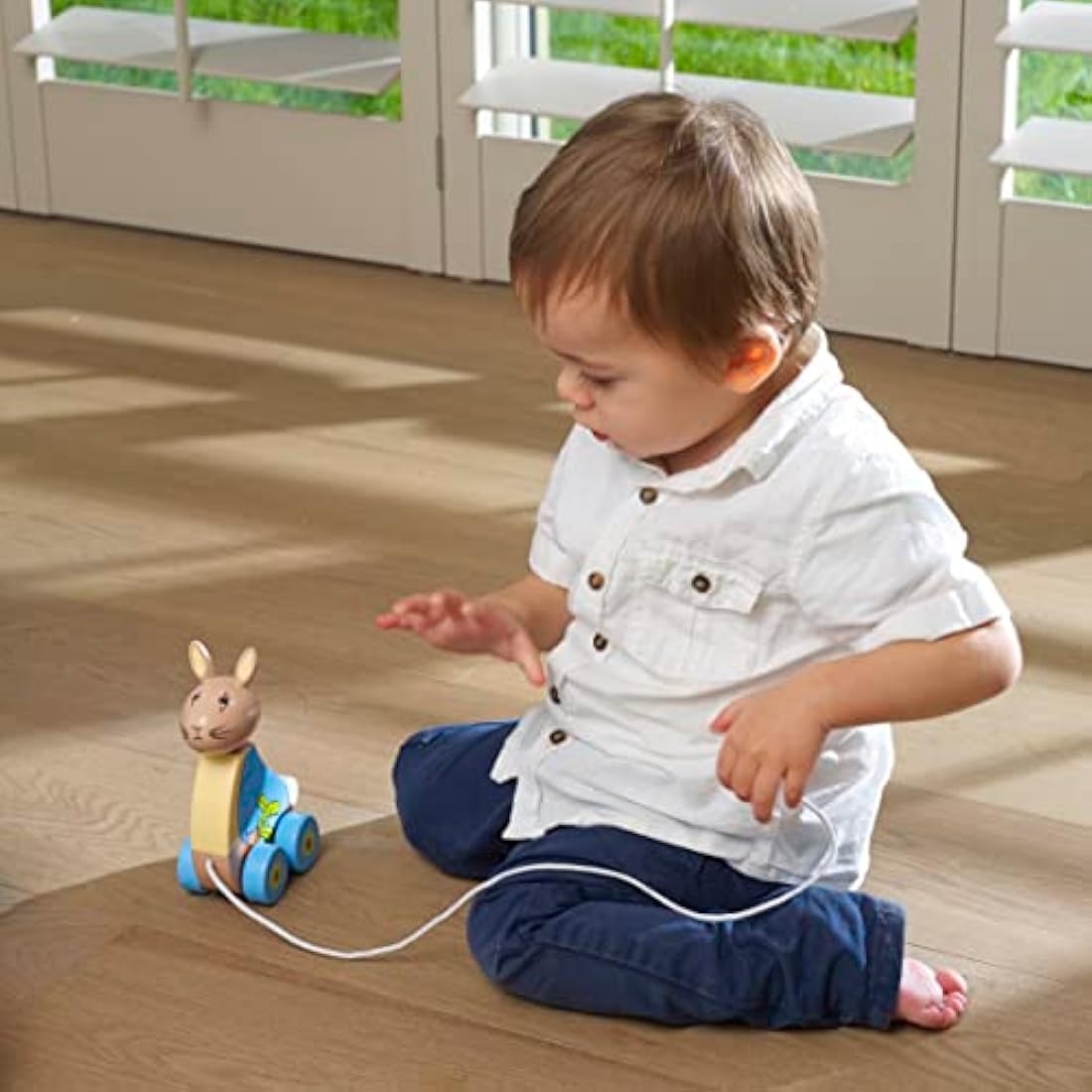 Orange Tree Toys Peter Rabbit Wooden Pull Along Toy – Toddler Gift