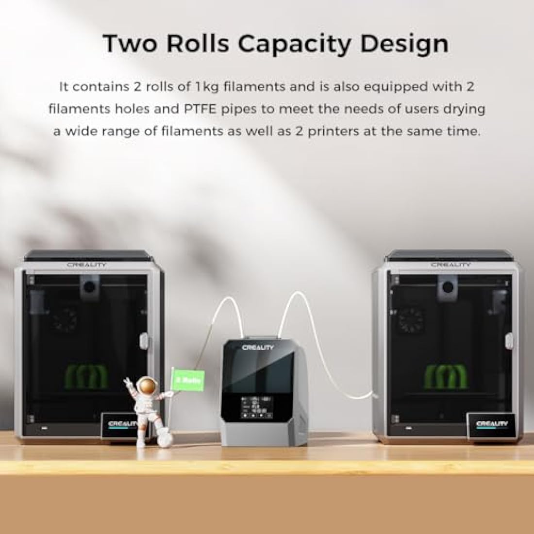 Creality Space PI Filament Dryer Plus | 2-Roll 3D Printer Dehydrator