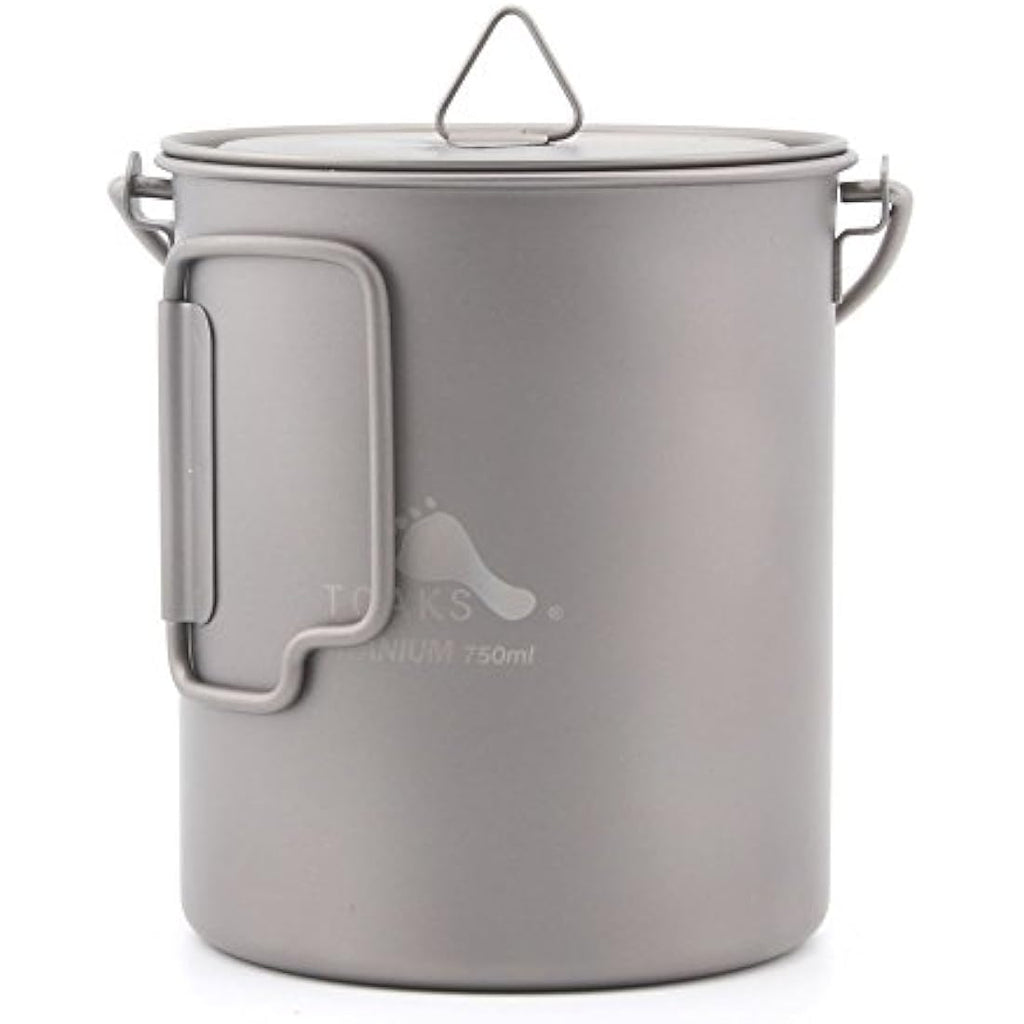TOAKS Titanium 750ml Camping Pot with Lid – Ultralight Outdoor Cookware