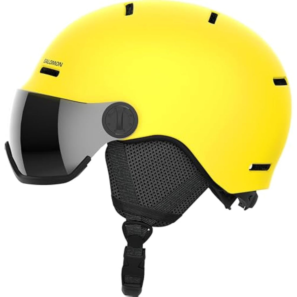 Salomon Orka Kids Visor Ski & Snowboard Helmet - Black Junior
