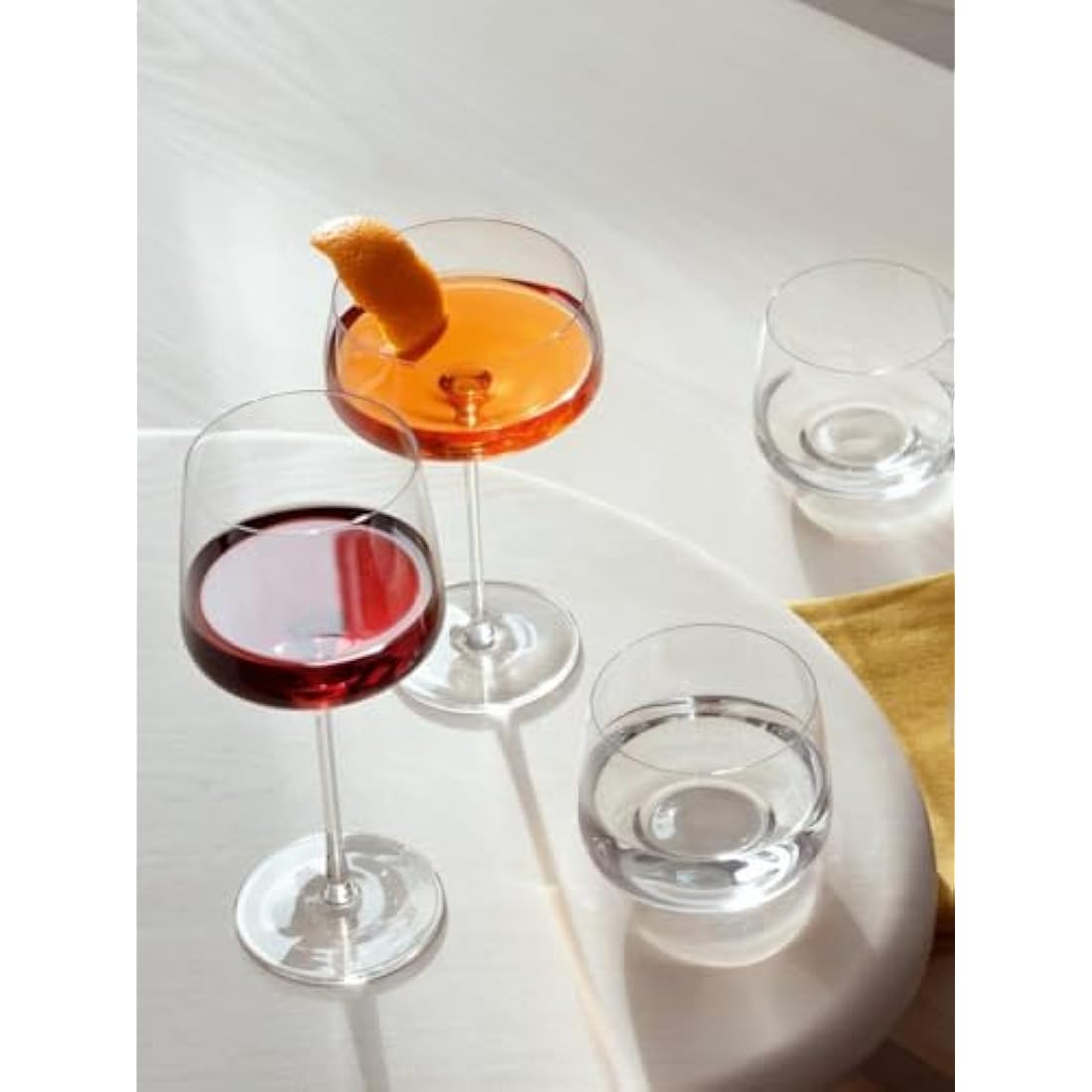 LSA International Metropolitan Champagne Saucers | 300ml Clear | Set of 4