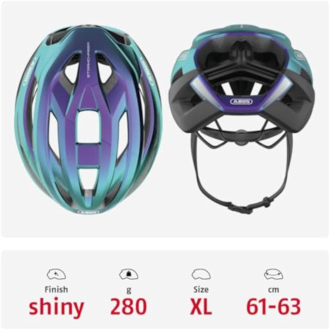 ABUS StormChaser Road Bike Helmet – Lightweight Vented Cycling Helmet