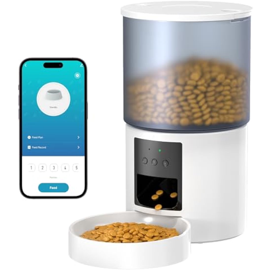 Jolof Store Automatic Cat Feeder – 4L WiFi Smart Food Dispenser with App