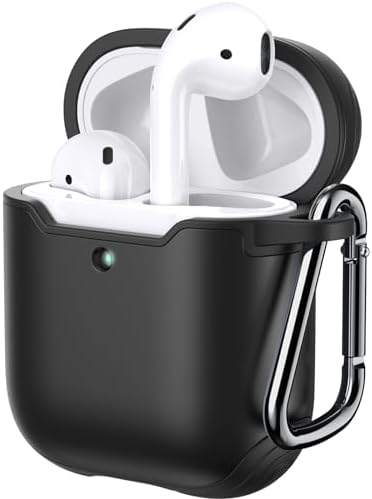 JETech AirPods Case (1st & 2nd Gen) – Shockproof TPU Cover with Keychain