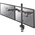 Newstar FPMA-D550DBLACK Full Motion Dual Monitor Desk Mount - Height Adjustable, Black